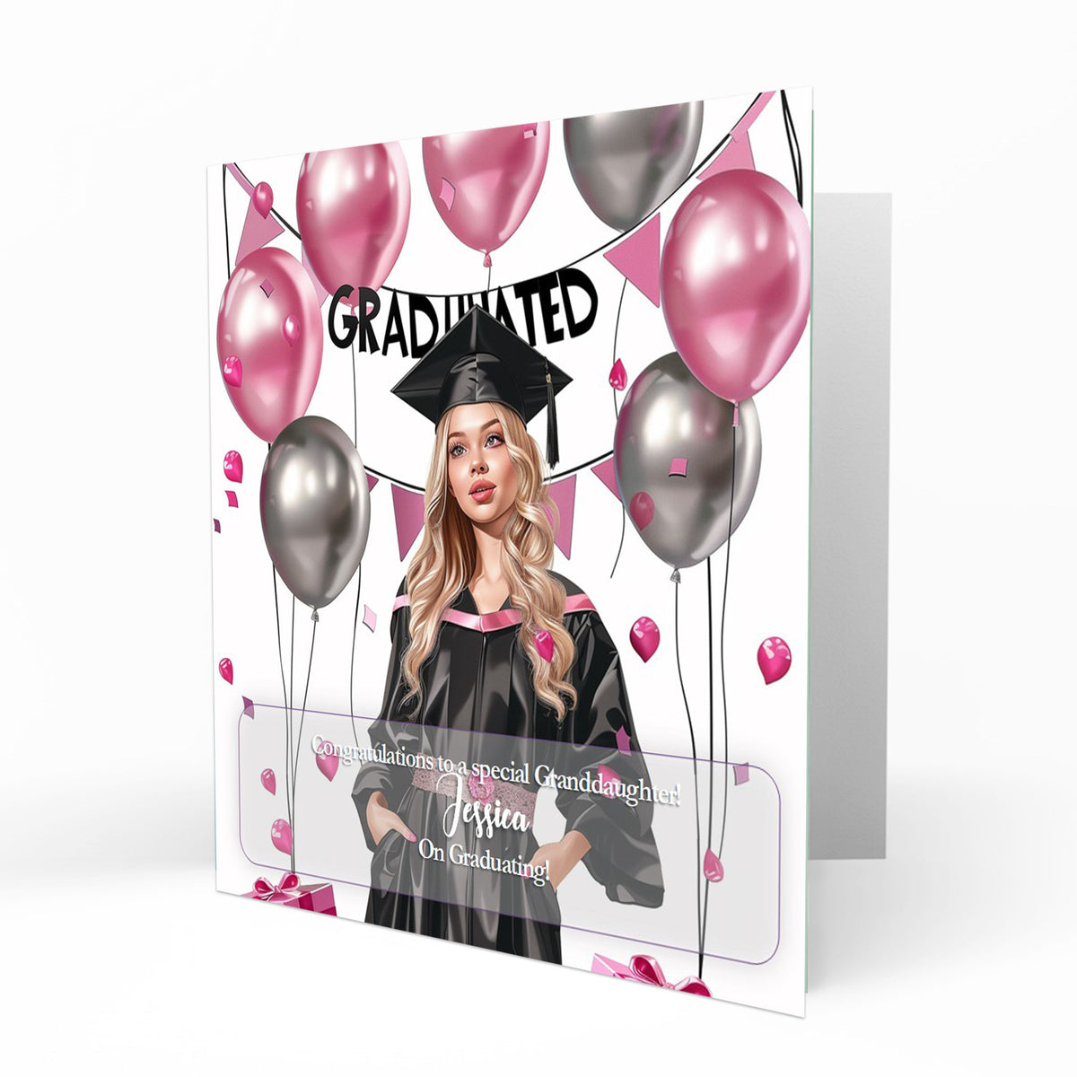Personalised Graduation Day Card, Congratulations To Daughter, Niece, Sister, Granddaughter