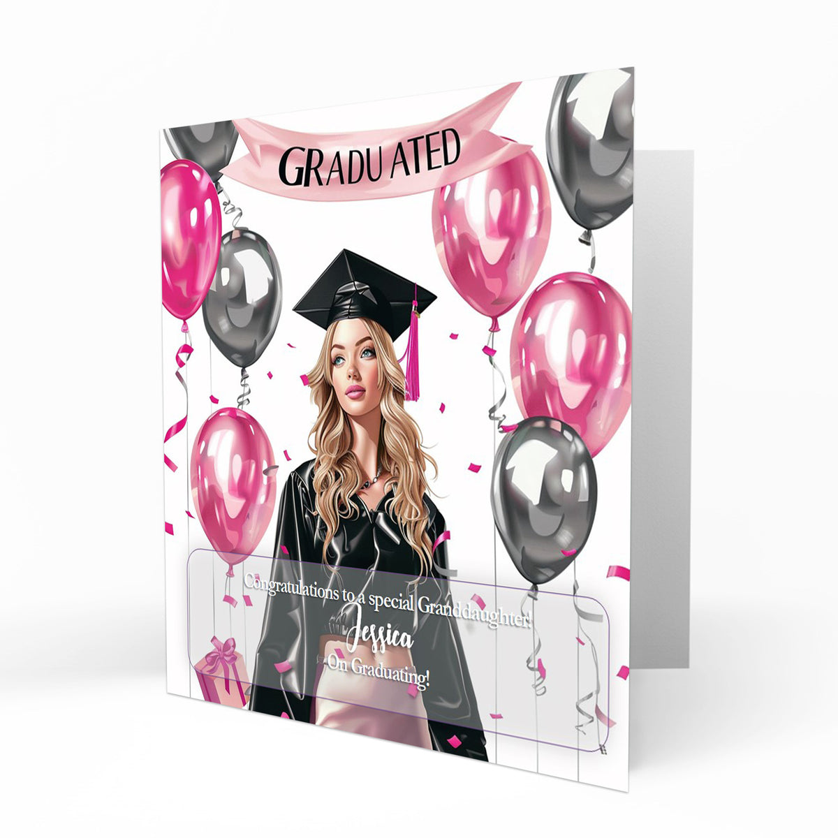 Personalised Graduation Day Card, Congratulations To Daughter, Niece, Sister, Granddaughter