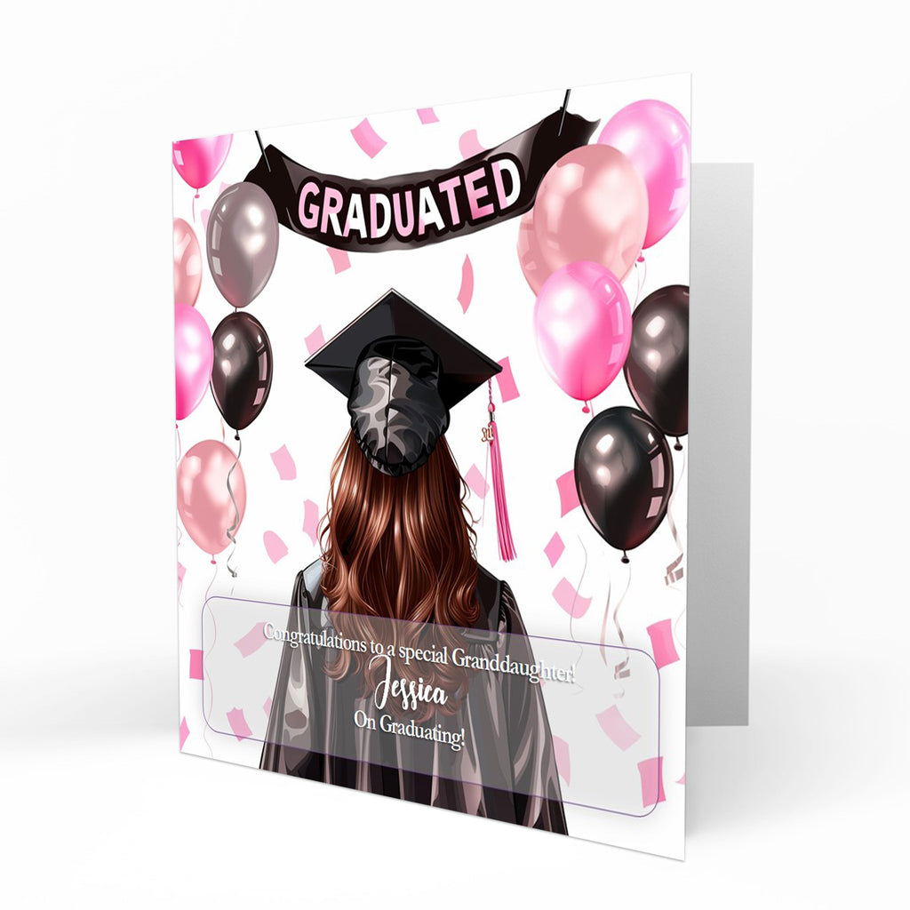 Personalised Graduation Day Card, Congratulations To Daughter, Niece, Sister, Granddaughter