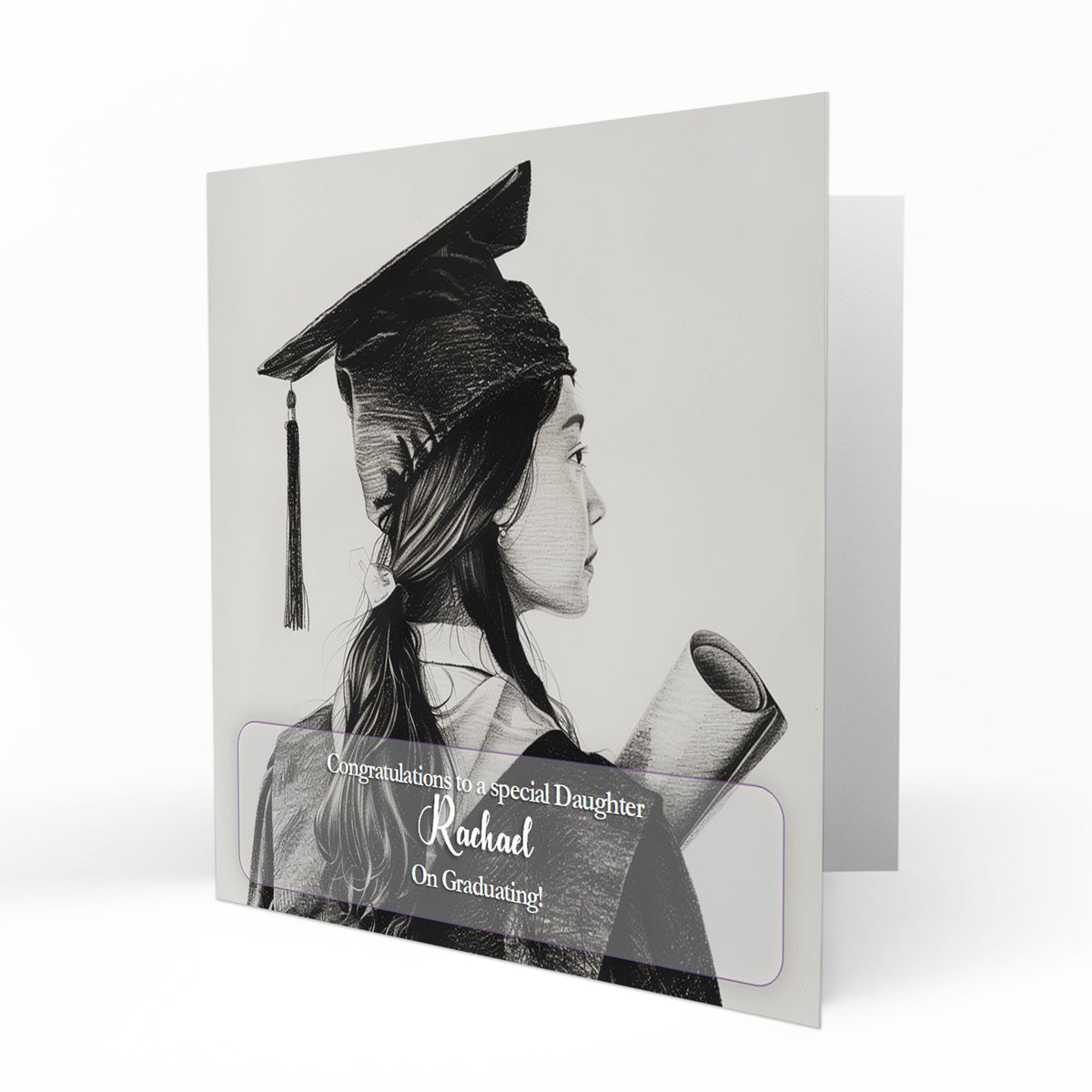 Personalised Graduation Day Card, Congratulations To Daughter, Niece, Sister, Granddaughter Asian