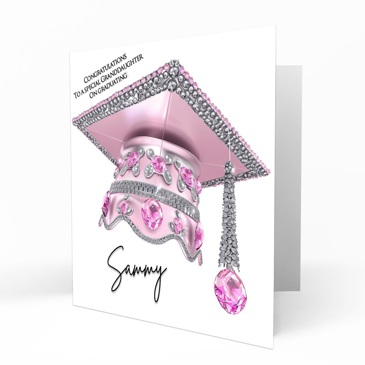 Personalised Graduation Day Card, Congratulations To Daughter, Niece, Sister, Granddaughter Cap