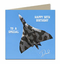 Personalised Birthday Card - Military Aircraft