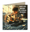 Personalised Birthday Card - Boy Playing Guitar