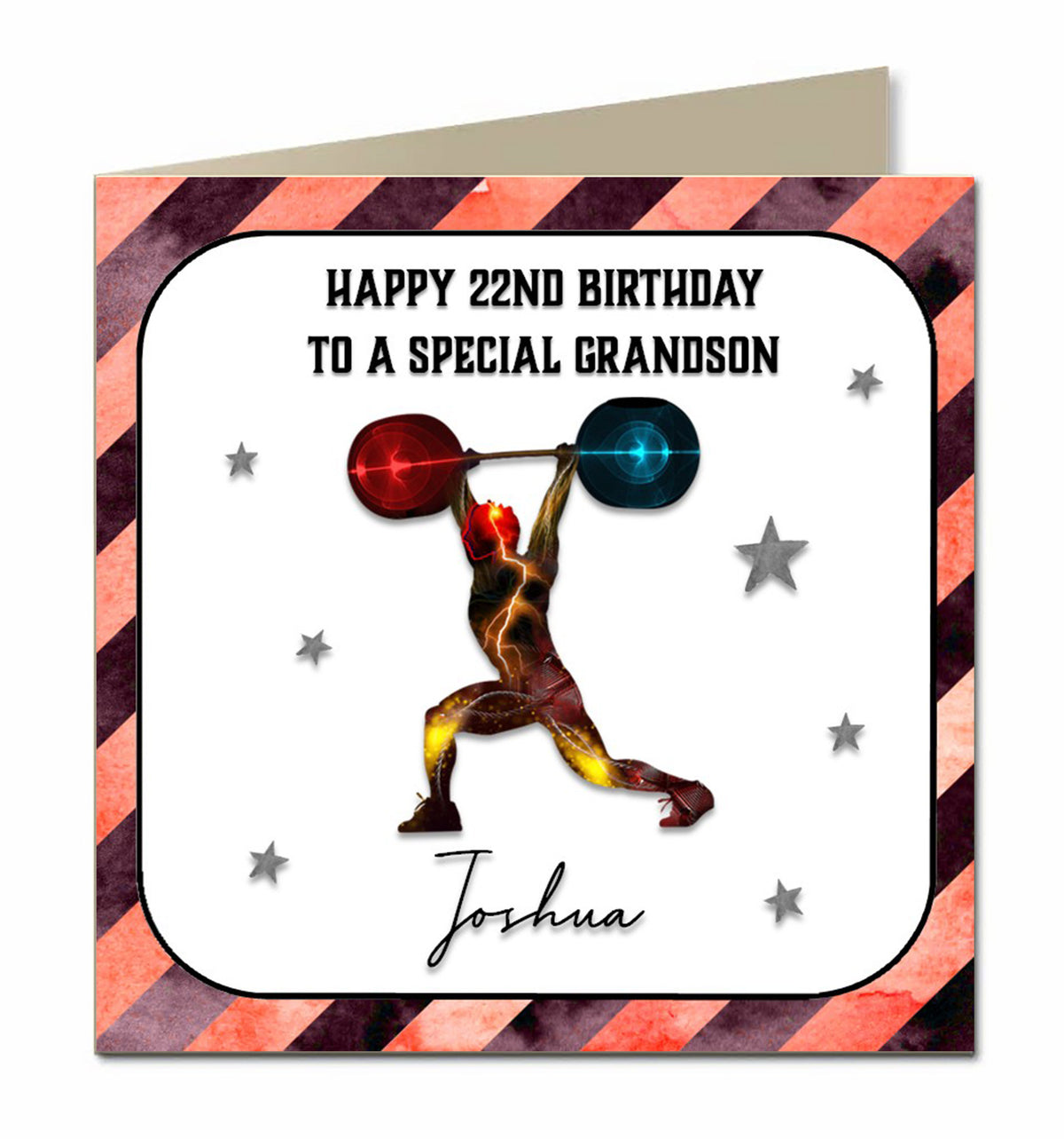 Personalised Birthday Card - Weightlifter