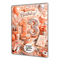 13th Birthday Card Arts & Crafts Girl Granddaughter Daughter  Large A5 Size