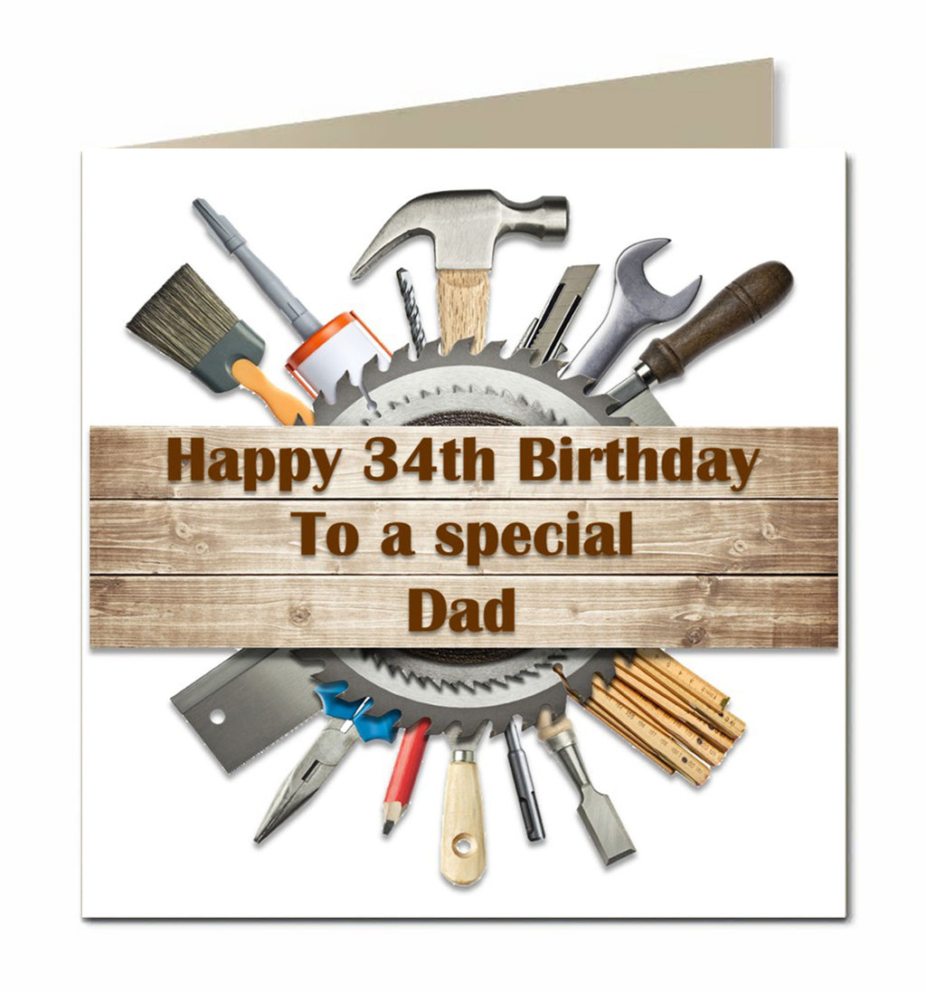 Personalised Birthday Card - DIY Tools