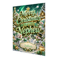 Personalised Christmas Card - Green Snowmen