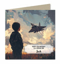 Birthday Card for Boys, Aeroplane, Son, Grandson, Teenager, Personalised