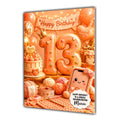 13th Birthday Card For Girls, Daughter, Granddaughter, Niece, Crochet Knitting Girl, Teenager,