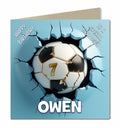 7th Birthday Card for Boys, Son, Grandson, Brother, Nephew, Friend, Football