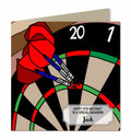 Birthday Card for Grandson, Son, Dad, Brother, Friend, Darts, Personalised,