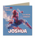Personalised 8th Birthday Card - Spider-Man in Action