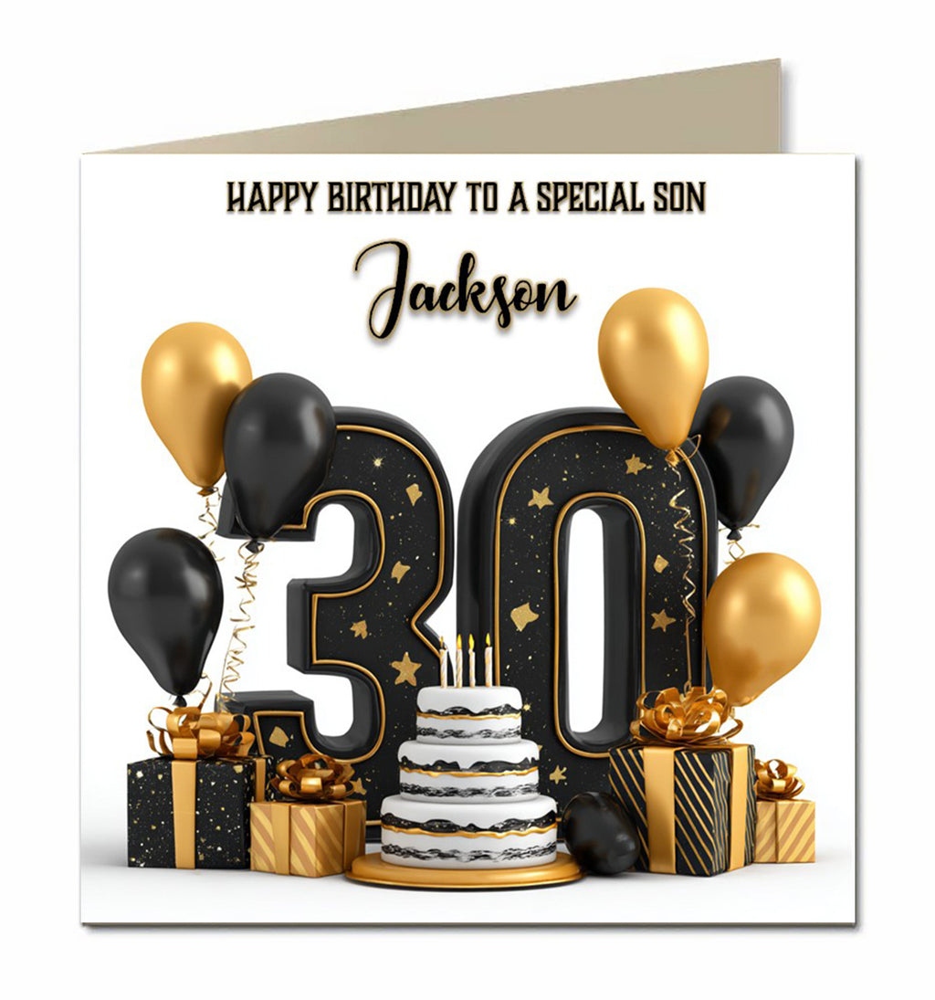 30th Birthday Card for Men, Son, Grandson, Dad, Brother, Nephew, Friend,