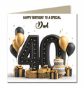 40th Birthday Card for Men, Grandson, Son, Brother, Dad, Personalised
