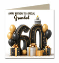 60th Birthday Card for Men, Son, Brother, Dad, Grandad, Personalised