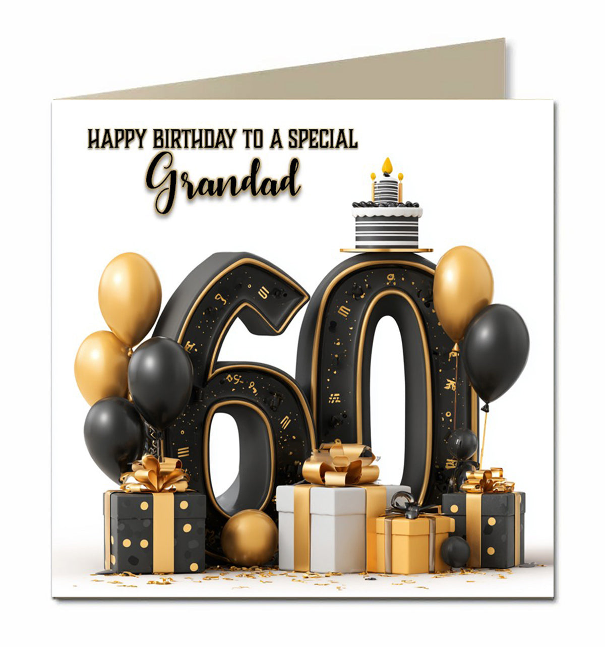 60th Birthday Card for Men, Son, Brother, Dad, Grandad, Personalised