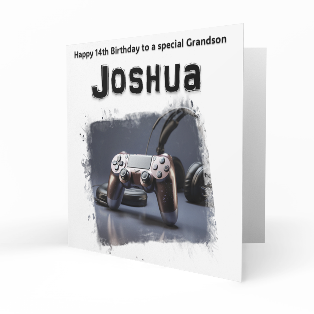 Personalised Birthday Card - Gaming Controller and Headset