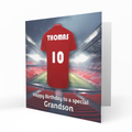 Personalised Birthday Card - Red Football Shirt