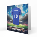Personalised Birthday Card - Blue Football Shirt