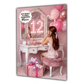 12th Birthday Card Beauty Girl, Granddaughter, Daughter, Large A5 Size