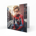 Personalised 6th Birthday Card - Boy in a Spider-Man Suit