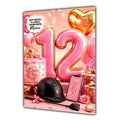 12th Birthday Card For Girls, Daughter, Granddaughter, Niece, Horse Riding Girl, Teenager,