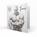 Personalised Birthday Card - Bodybuilder