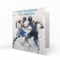 Personalised 28th Birthday Card - Boxers in Action