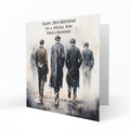Personalised 28th Birthday Card - Vintage Gangster Group