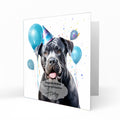 Personalised Birthday Card - Cane Corso with Balloons