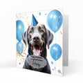 Personalised Birthday Card, Boys, Mens, Grandson, Son, Nephew, Dad, Grandad, Uncle, Pet, Dog, Black Chocolate Labrador