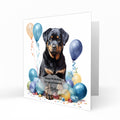 Personalised Birthday Card, Boys, Mens, Son, Grandson, Brother, Nephew, Friend, Rottweiler Dog c647