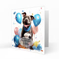 Personalised Birthday Card, Boys, Mens, Grandson, Son, Nephew, Dad, Grandad, Uncle, Pet, Dog, Staffordshire Bull Terrier, Staffy