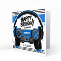 Personalised Birthday Card - Gaming Controller and Headset