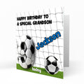 Personalised 9th Birthday Card for Boys, Football, Son, Grandson, Brother, Nephew