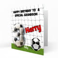 Personalised 3rd Birthday Card - Football Birthday Number