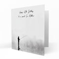 Personalised Birthday Card - Fishing Silhouette
