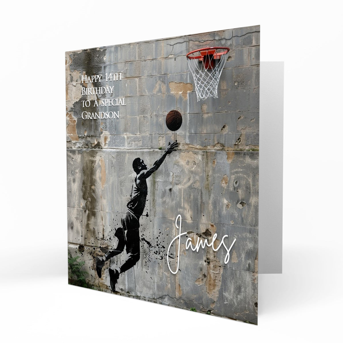 Personalised Birthday Card - Basketball Player