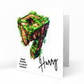 Personalised 7th Birthday Card - Block World Birthday Number
