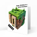 Personalised 10th Birthday Card - Block World Birthday Number