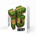 Personalised 16th Birthday Card - Block World Birthday Number
