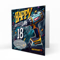 Personalised 18th Birthday Card - Power Drill