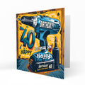 Personalised 40th Birthday Card - Power Drill