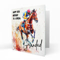 Personalised Birthday Card - Horse Racing