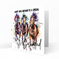 Personalised Birthday Card - Horse Racing