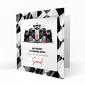 Personalised Birthday Card, F1, Formula One, Racing Car, Dad, Grandad, Son, Grandson, Brother, Nephew, Friend, ANY AGE