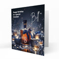 Personalised 60th Birthday Card - Whisky Bottle and Presents