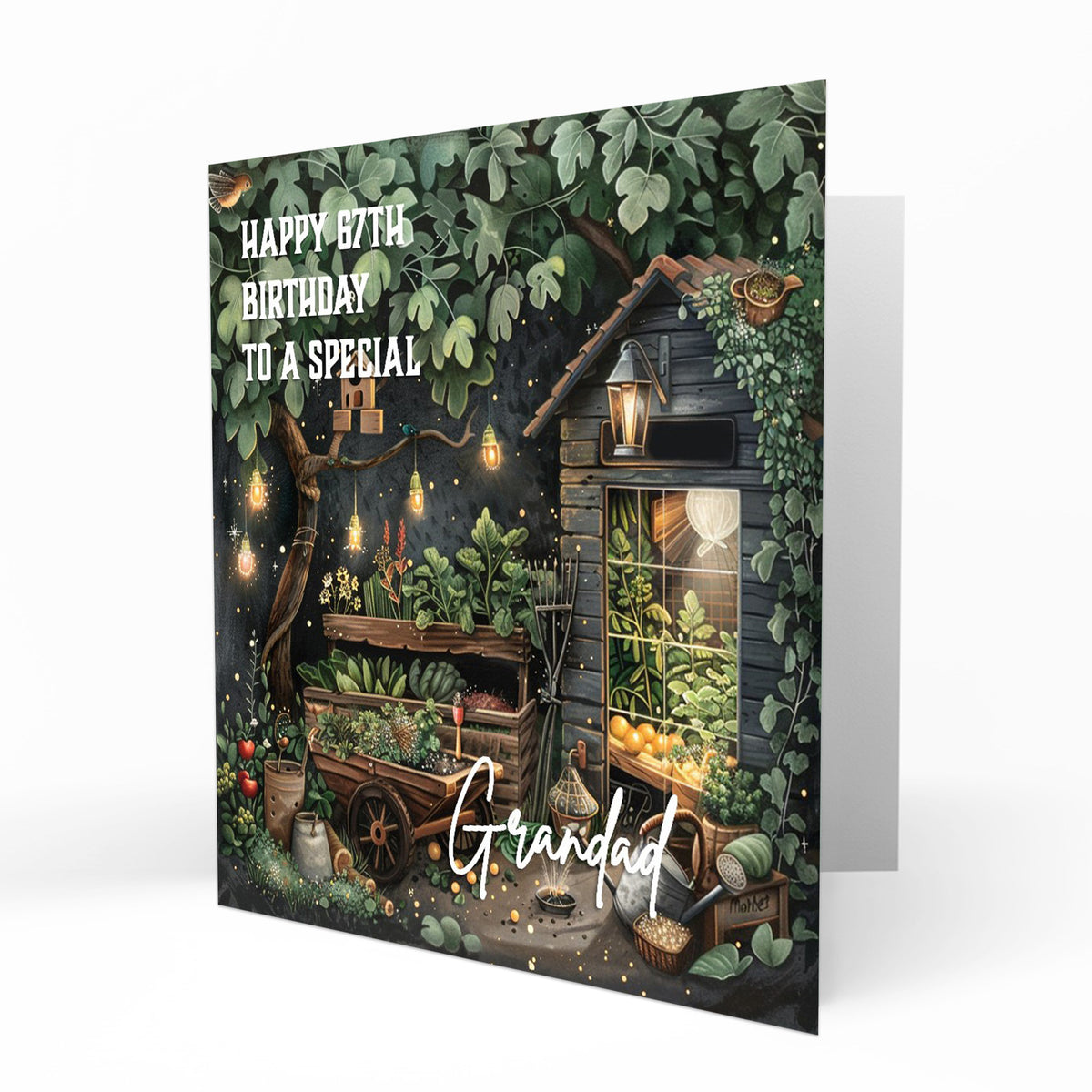 Personalised Birthday Card - Garden Shed