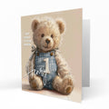 Personalised 1st Birthday Card - Teddy Bear with Birthday Number