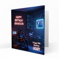 Personalised Birthday Card for Grandson Gamer, Gaming, Gamepad PS5, PC